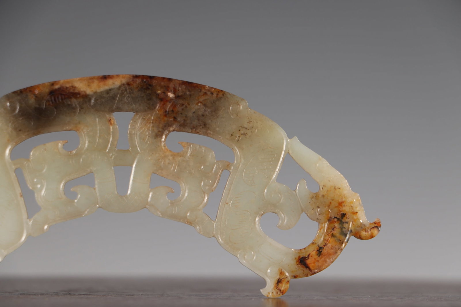 A Exquisite Hotan Jade Dragon Pattern Jade Pendant - 3