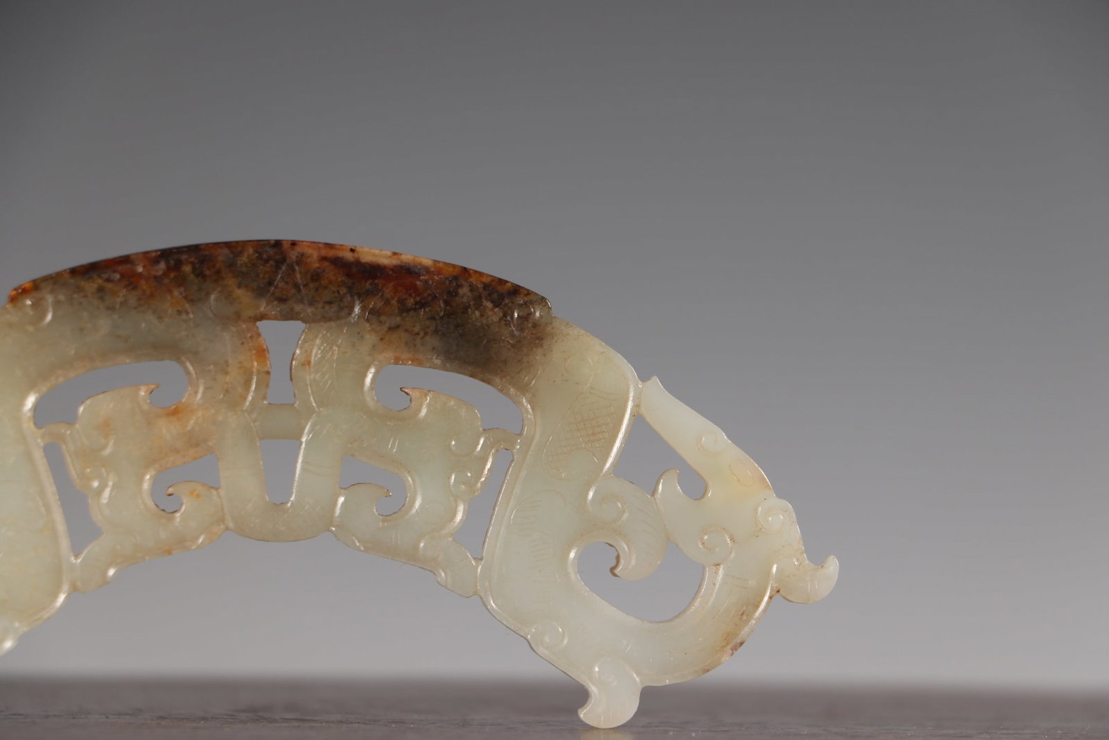 A Exquisite Hotan Jade Dragon Pattern Jade Pendant - 6