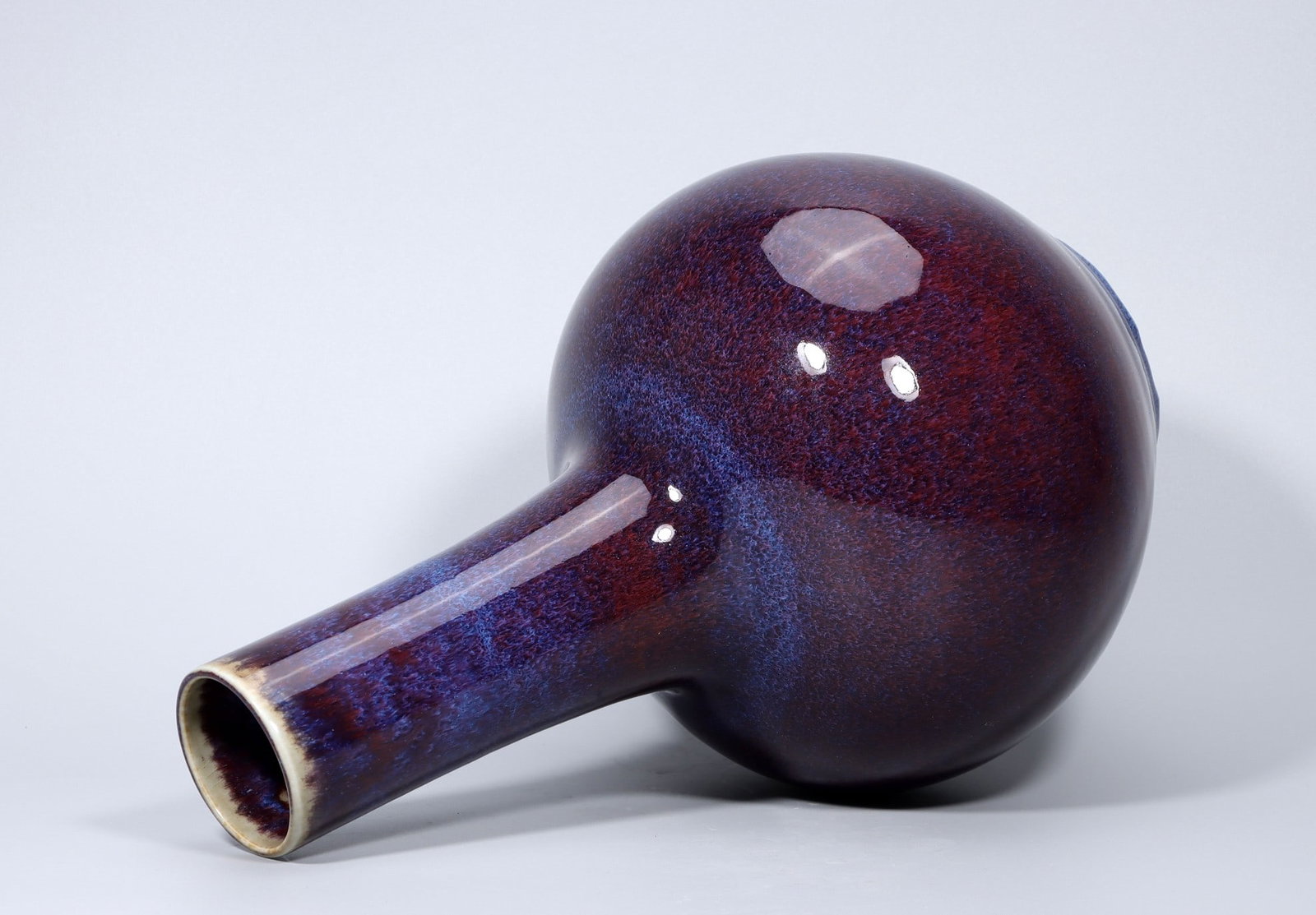 A Exquisite Flambe Glazed Vase - 5