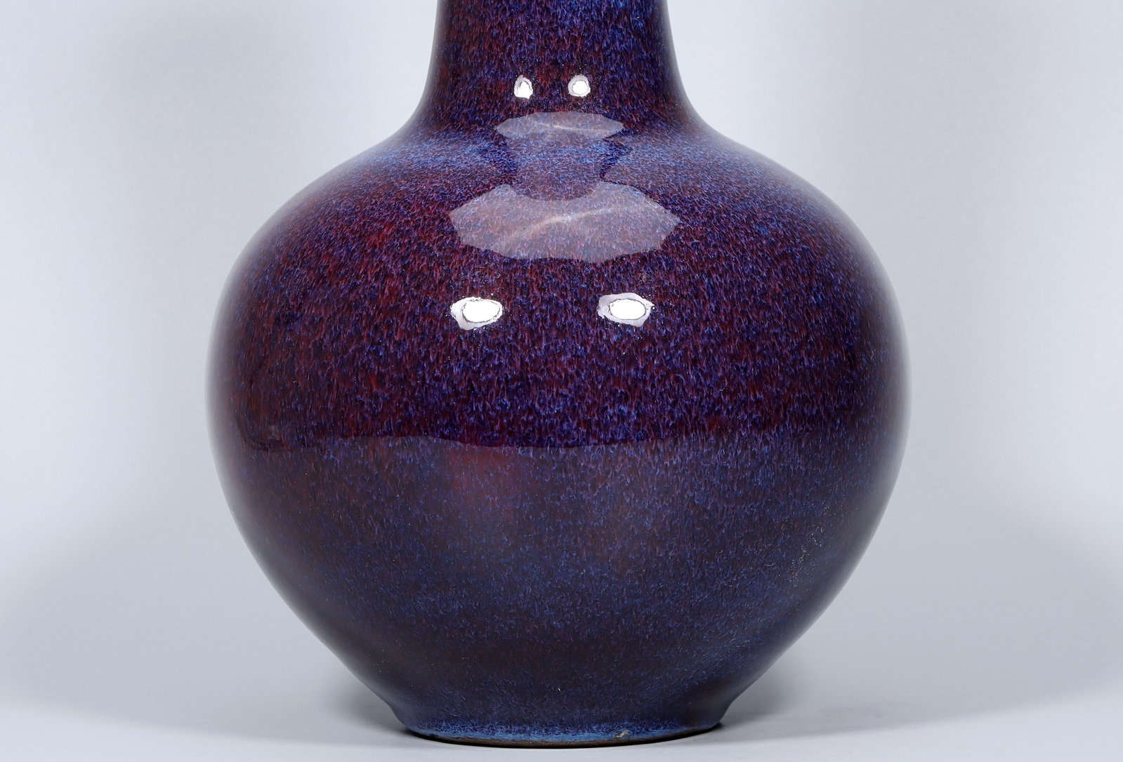 A Exquisite Flambe Glazed Vase - 6