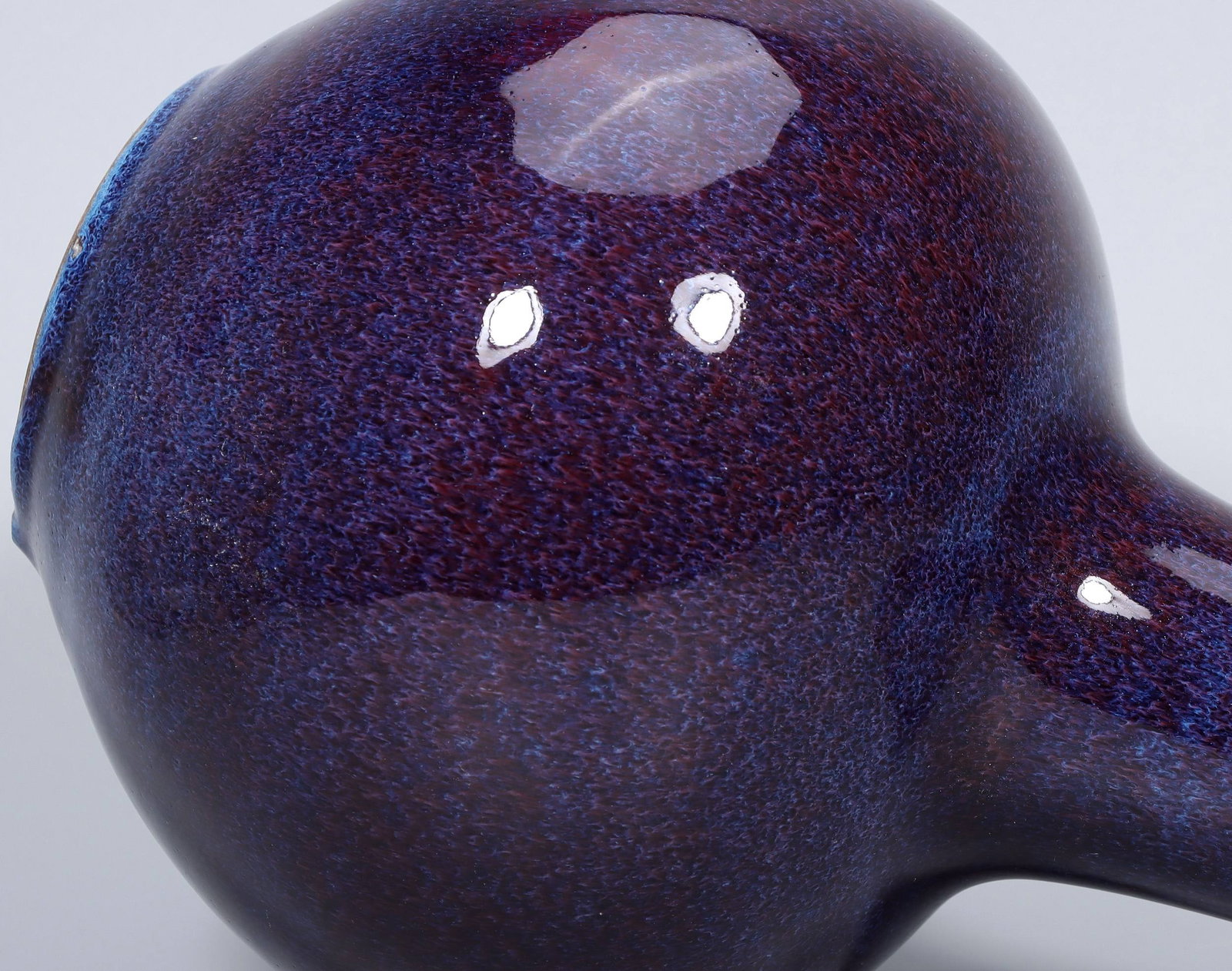 A Exquisite Flambe Glazed Vase - 8