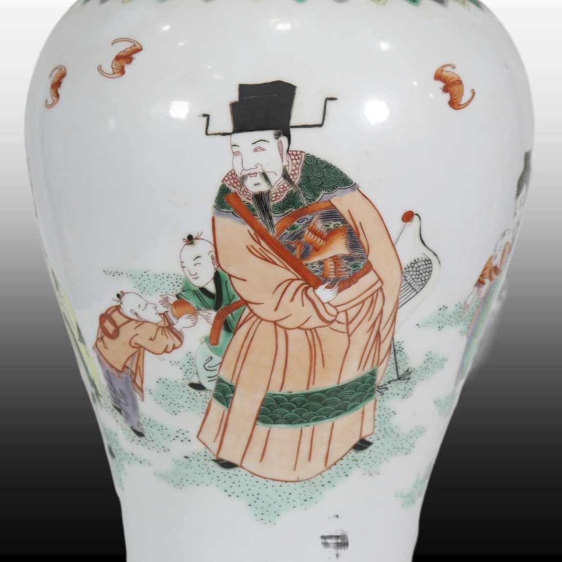 A Exquisite Wucai Figures Pattern Vase - 5