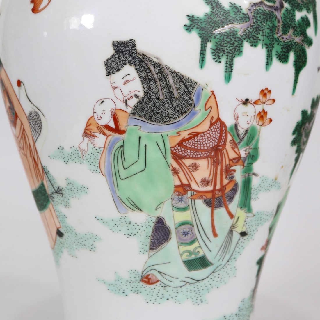 A Exquisite Wucai Figures Pattern Vase - 6