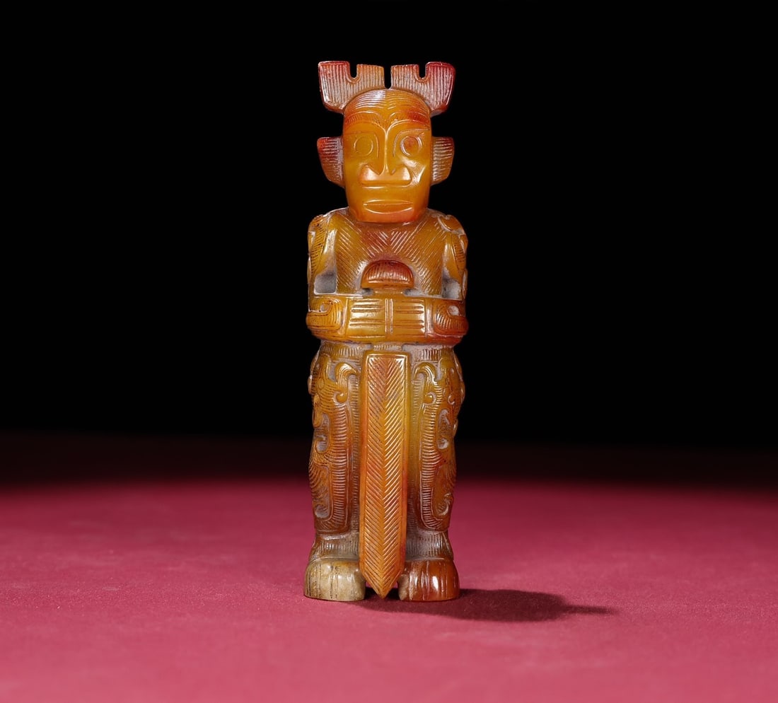 A Exquisite Hetian Jade Human Figure Ornament (1 of 9)