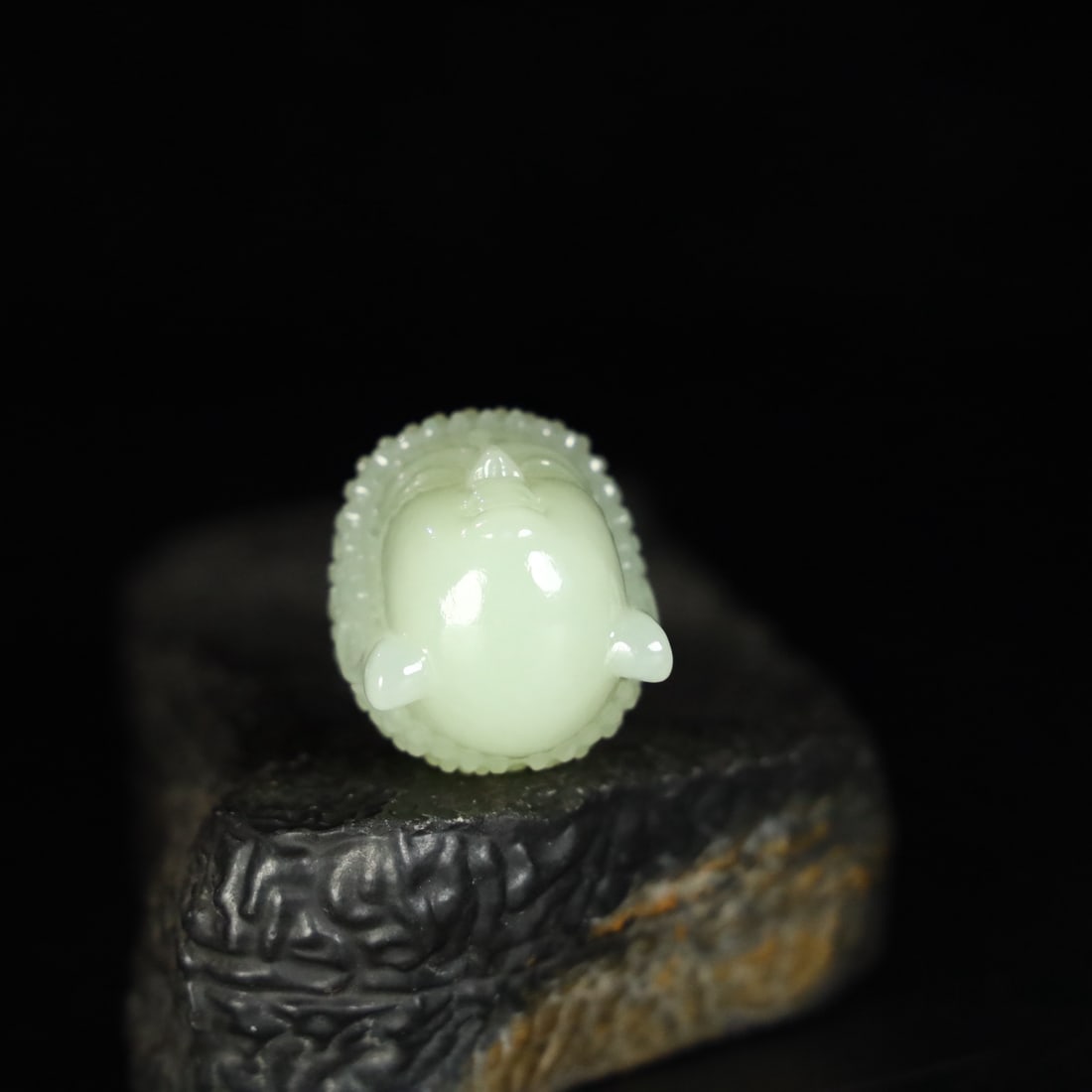 A Exquisite Hotan Jade Buddha Head - 7