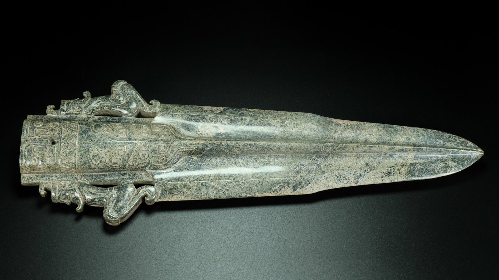 A Exquisite Hotan Jade Spear - 10