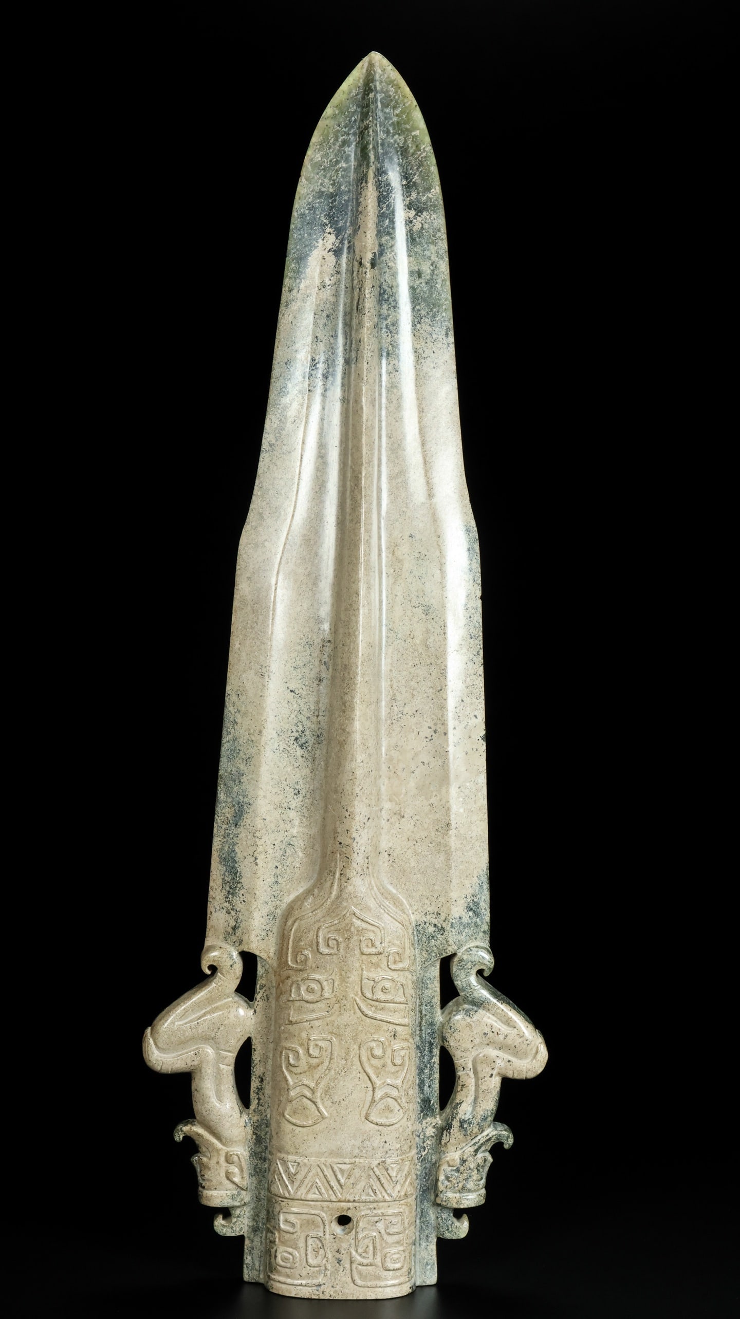 A Exquisite Hotan Jade Spear - 5