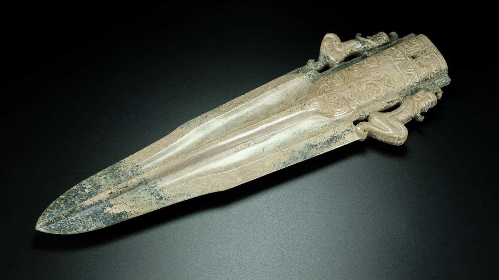 A Exquisite Hotan Jade Spear - 7
