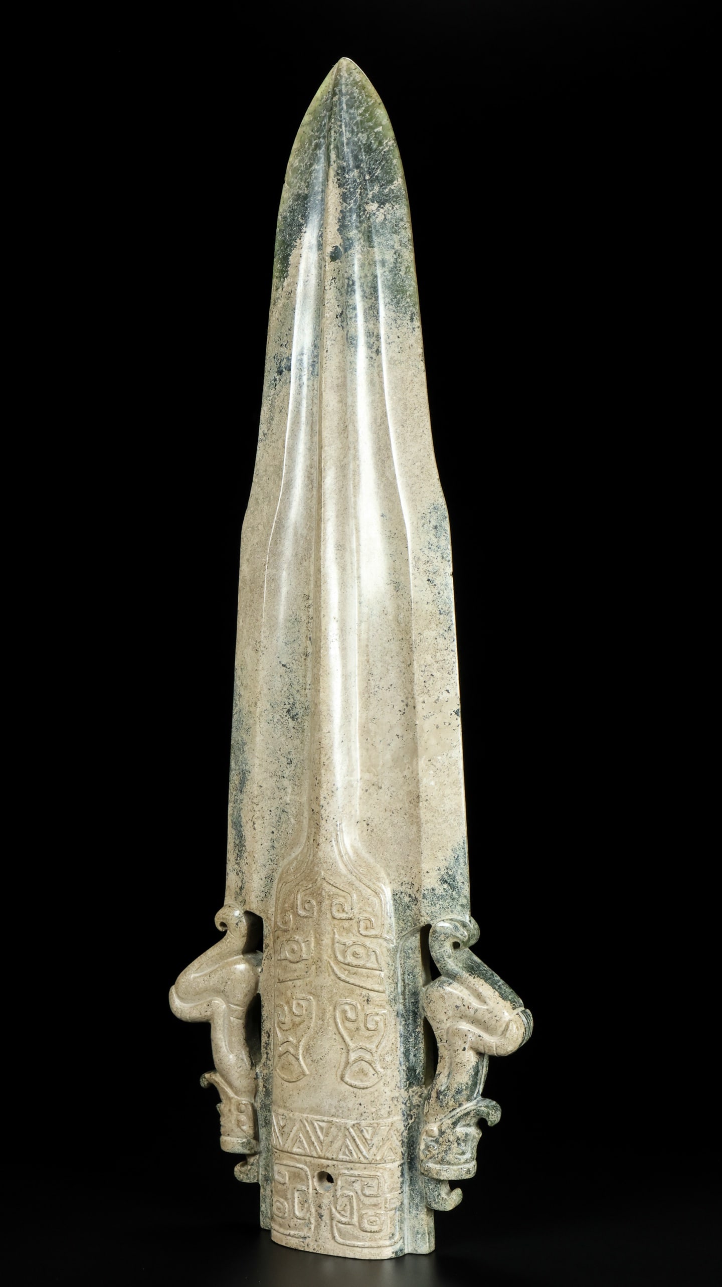 A Exquisite Hotan Jade Spear - 8