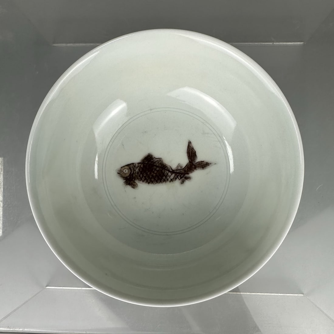 Underglaze-Red Fish Bowl - 4
