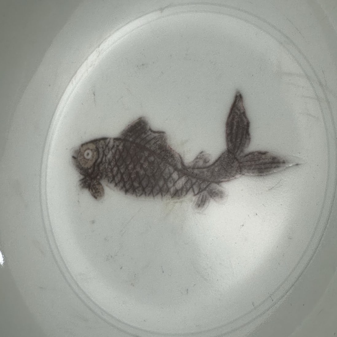 Underglaze-Red Fish Bowl - 5