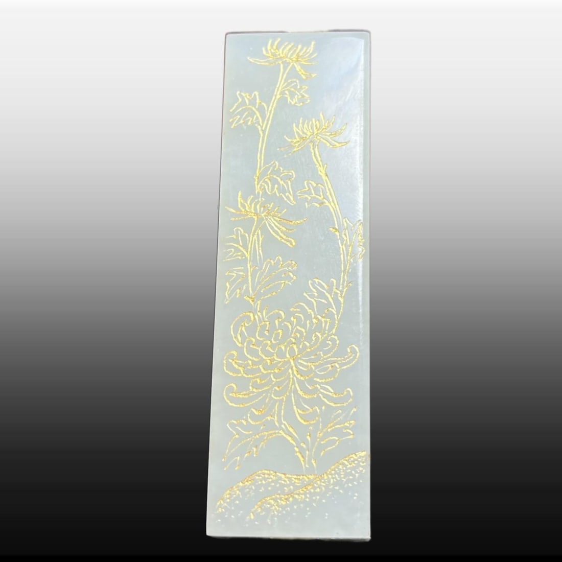 A Exquisite Hotan Jade Bamboo Pendant: A Exquisite Hotan Jade Bamboo Pendant,Qing Dynasty, China,Size:0.8inx0.7inx2.8in,Weight:85g 和田玉竹纹挂件,中国清代
