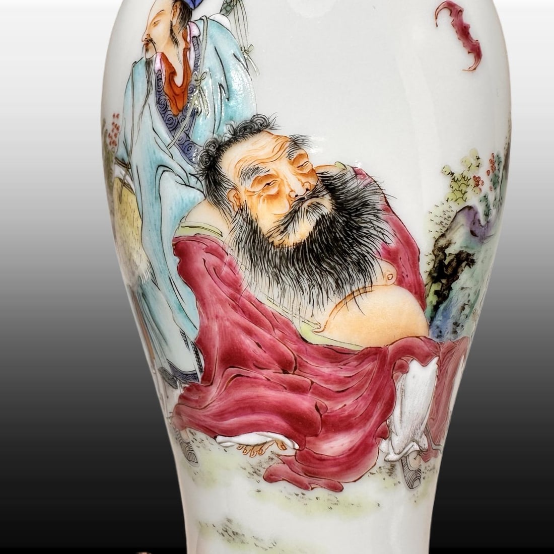 A Exquisite Famille-Rose Figures Pattern Vase - 5