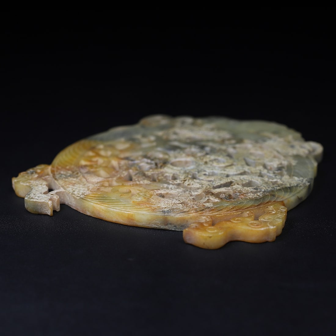 A Exquisite Hotan Jade Dragon Pattern Jade Bi - 10