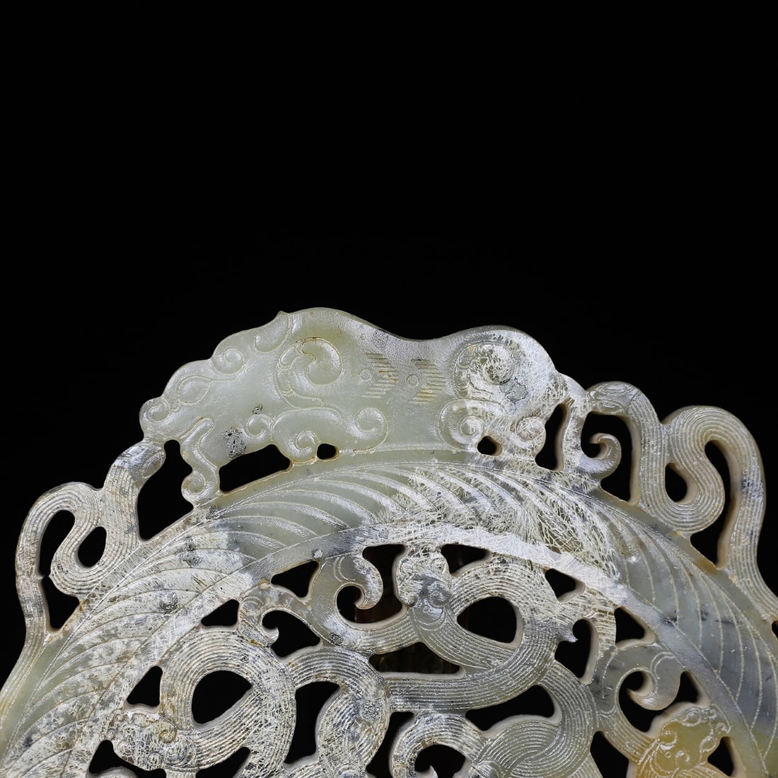 A Exquisite Hotan Jade Dragon Pattern Jade Bi - 2