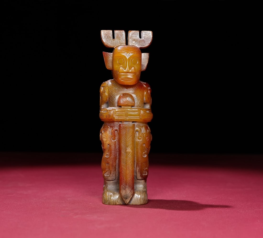 A Exquisite Hetian Jade Human Figure Ornament (1 of 9)