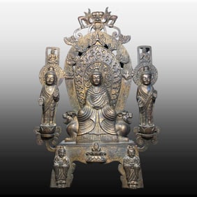 A Exquisite Copper Buddha Statue Ornament