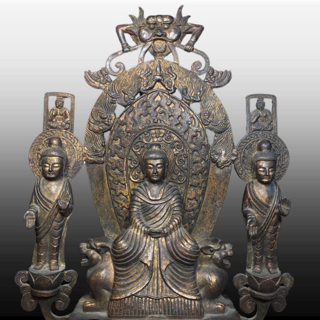 A Exquisite Copper Buddha Statue Ornament - 2