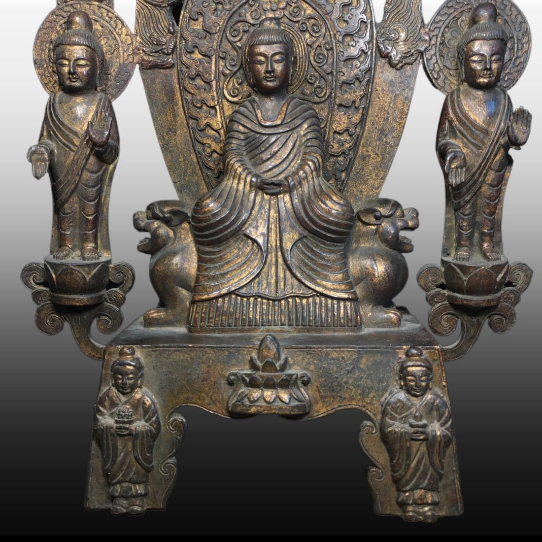 A Exquisite Copper Buddha Statue Ornament - 3