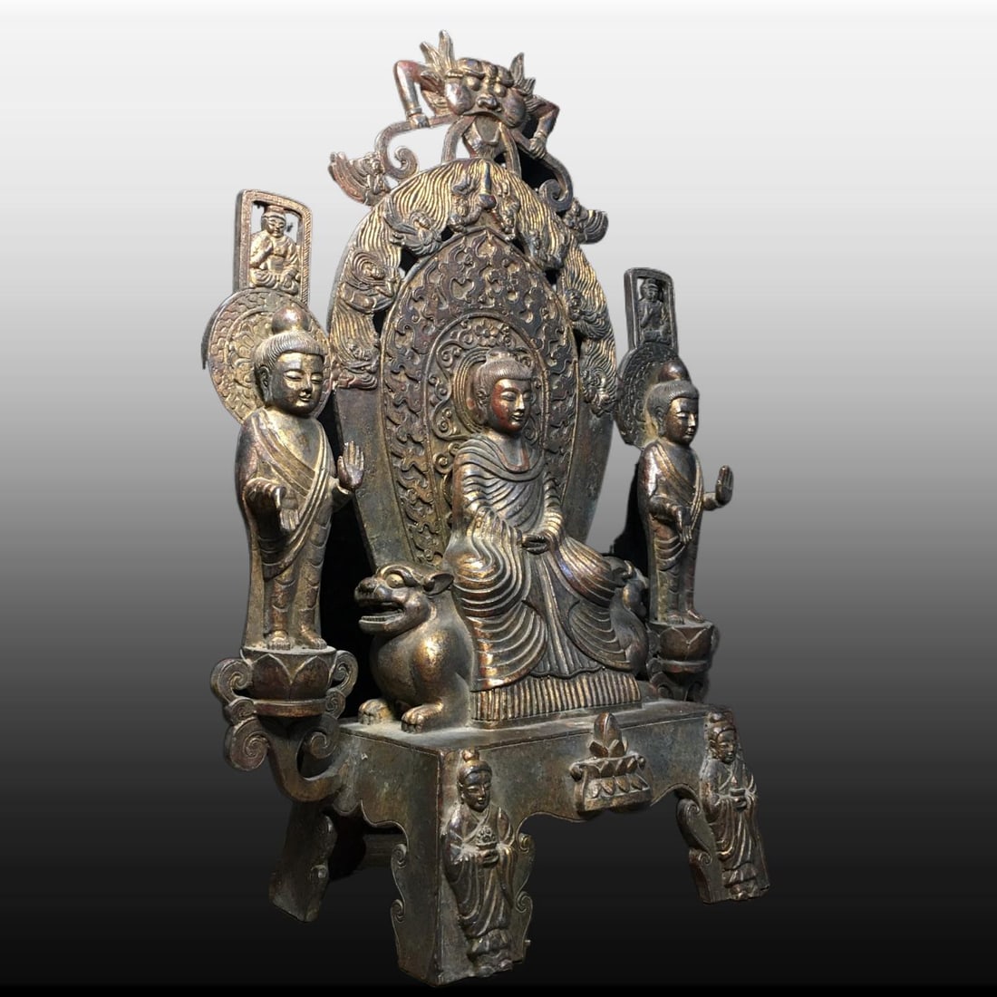A Exquisite Copper Buddha Statue Ornament - 6