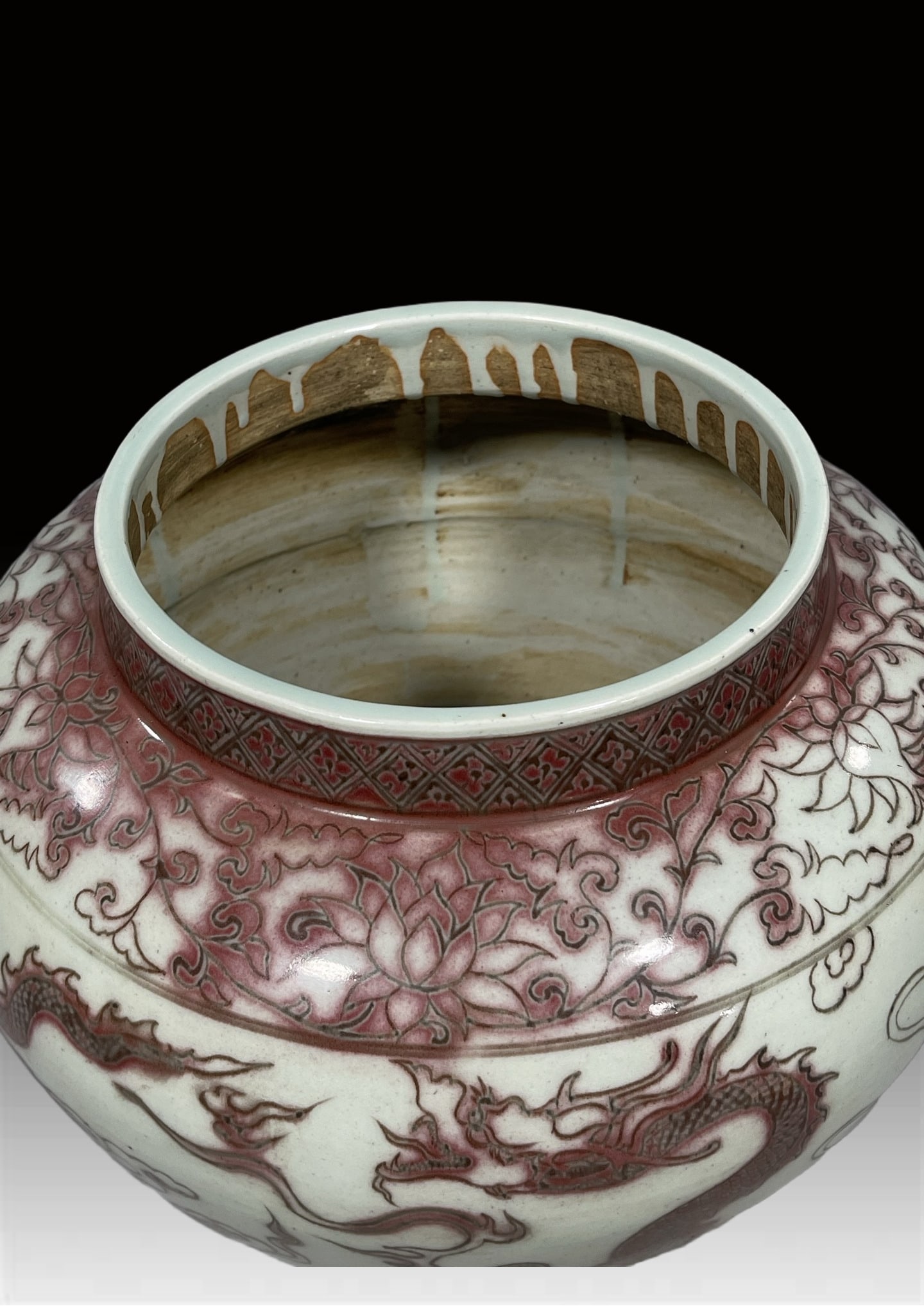 A Exquisite Underglaze-Red Dragon Pattern Jar - 5