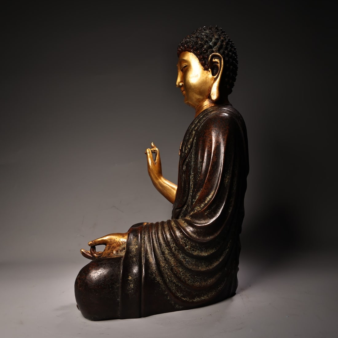 A Exquisite Gilt Bronze Buddha statue - 10