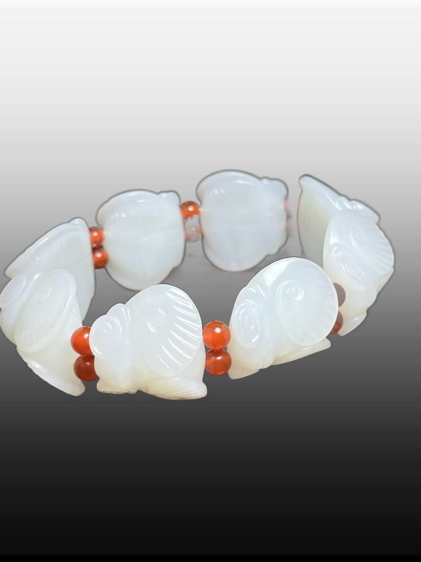 A Exquisite Hotan Jade Bracelets - 2