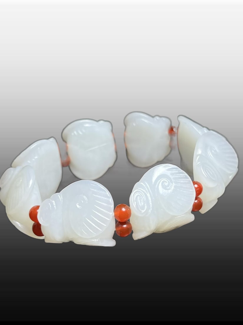 A Exquisite Hotan Jade Bracelets - 4