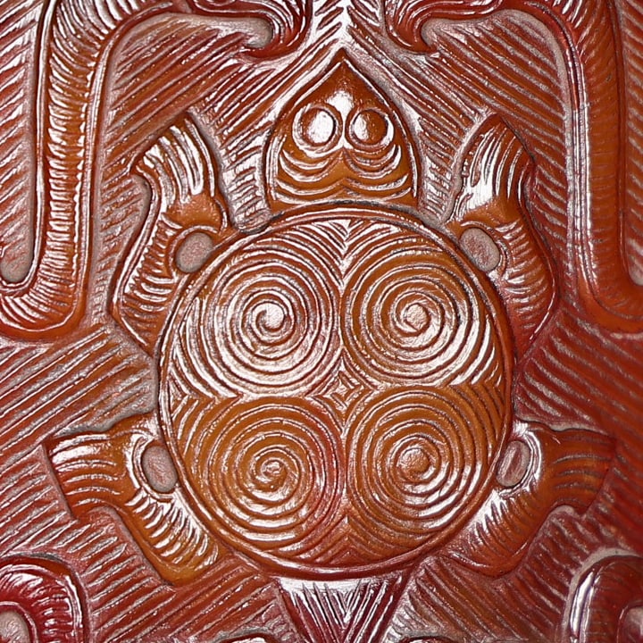 A Exquisite Hetian Jade Tortoise Pattern Brand - 5