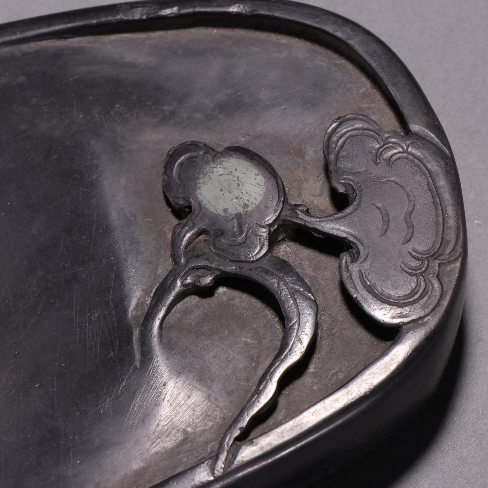 A Exquisite Ganoderma lucidum Pattern Inkstone - 6