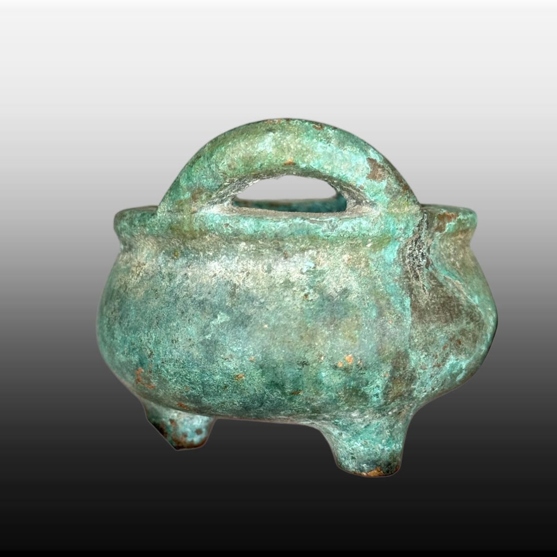 A Exquisite Copper Tripod Censer - 4