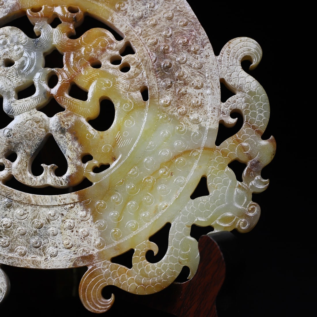A Exquisite Hotan Jade Dragon Pattern Jade Pendant - 4