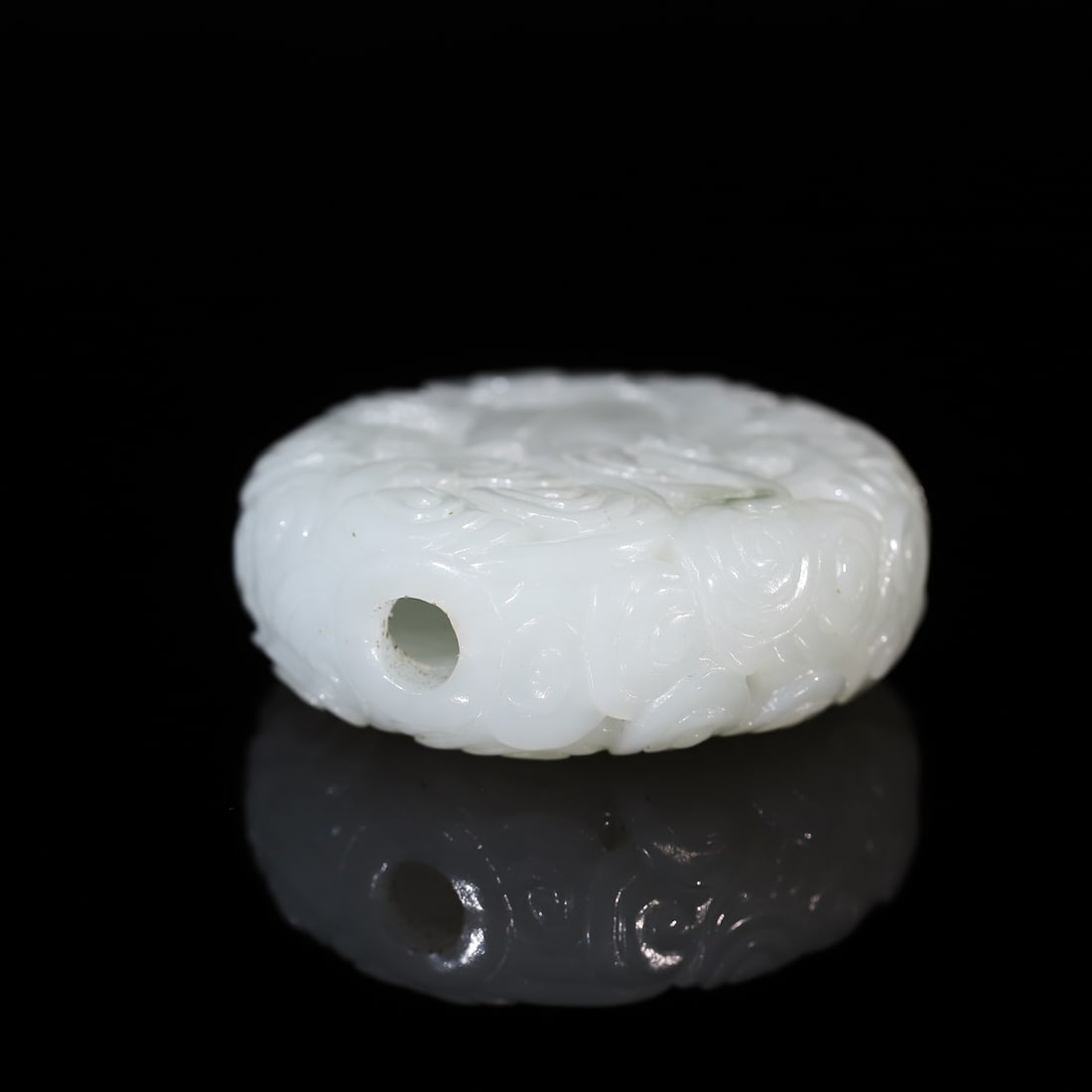 A Exquisite Hotan Jade Dragon Sachet - 6
