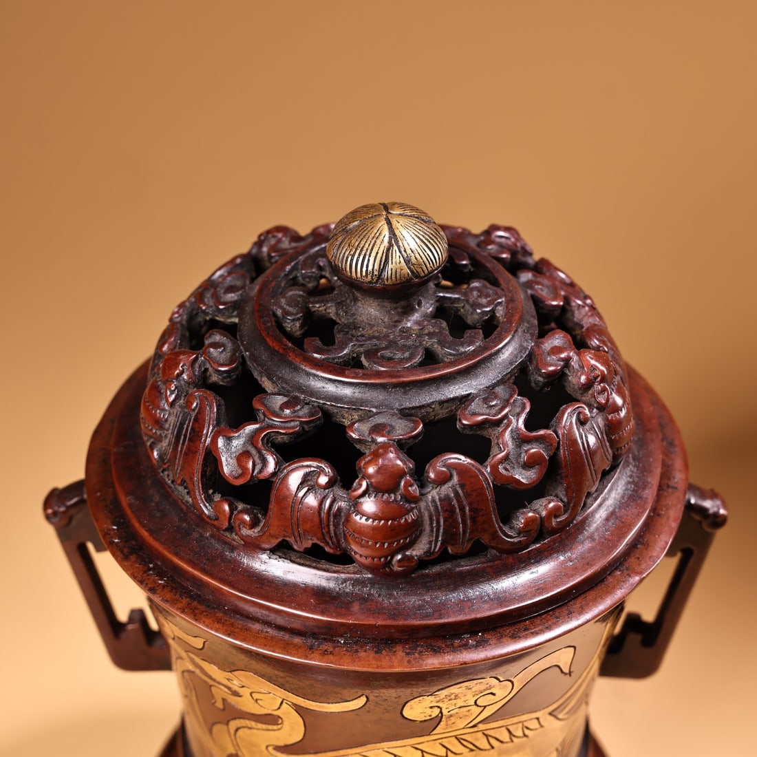 A Exquisite Gilt Bronze Dragon Pattern Censer - 7