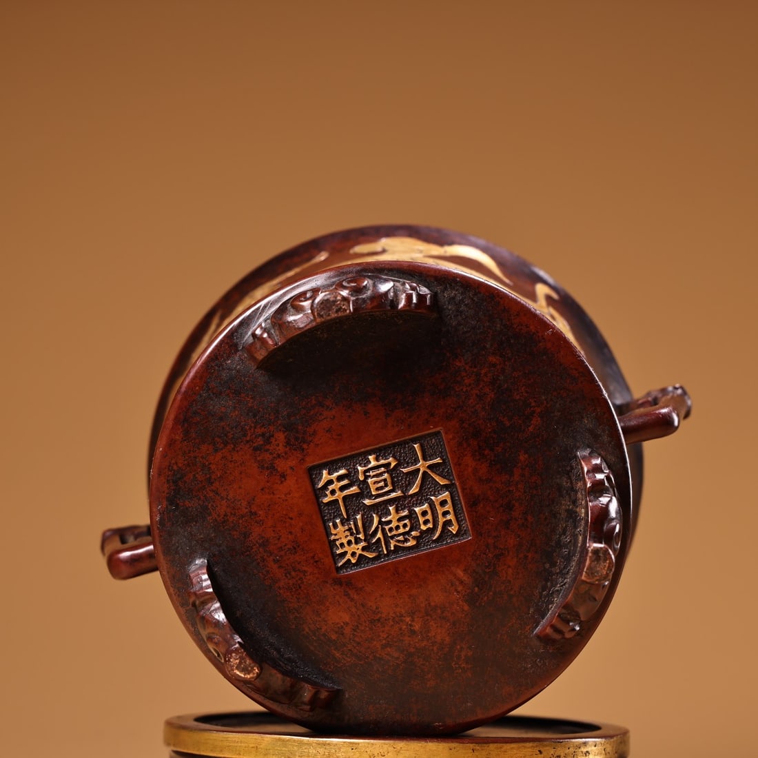 A Exquisite Gilt Bronze Dragon Pattern Censer - 9