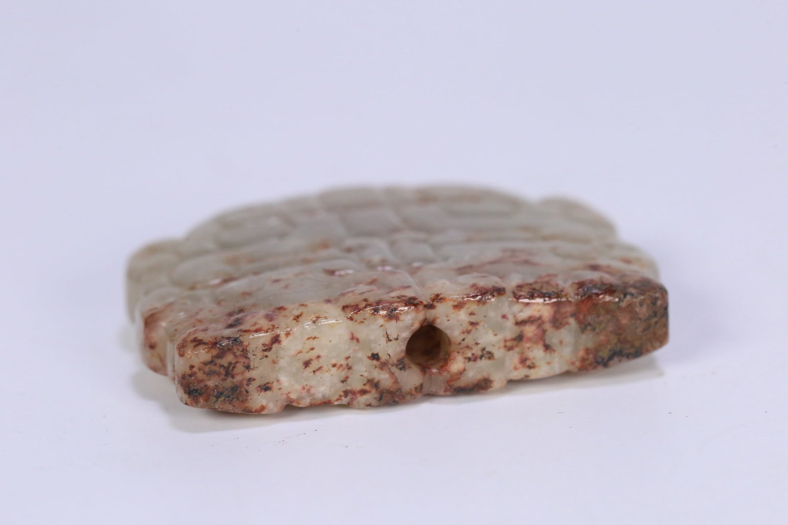 A Exquisite Hotan Jade Beast-Face Pattern Ornament - 3