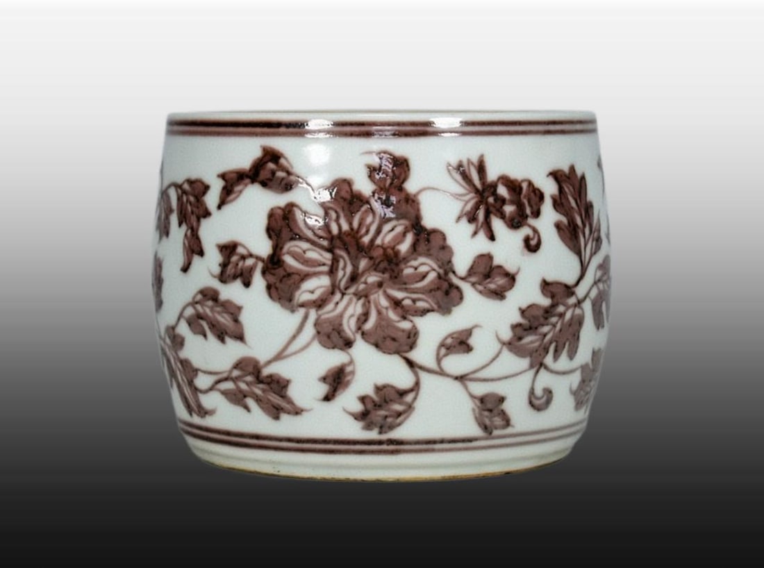 A Exquisite Underglaze-Red Lotus Pattern Jar - 3