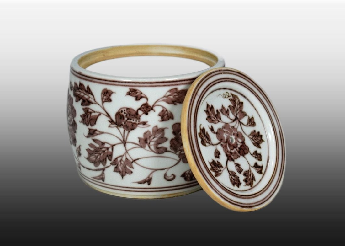 A Exquisite Underglaze-Red Lotus Pattern Jar - 6