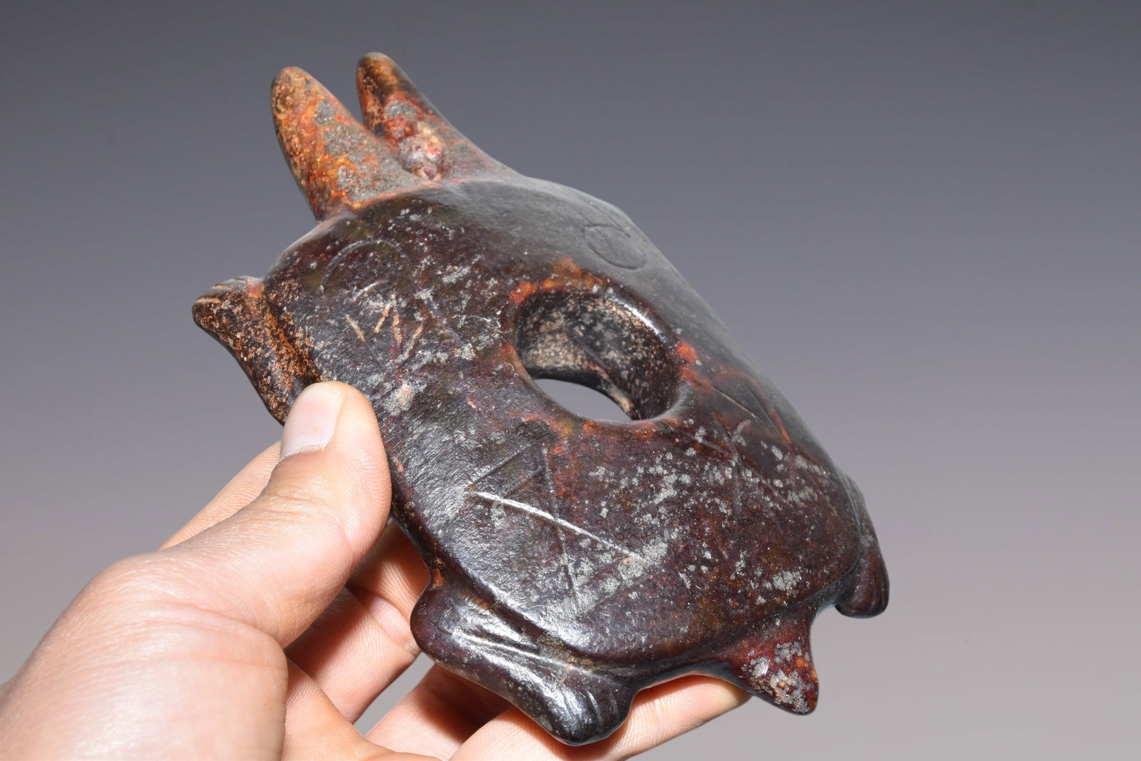 An Exquisite Hemo Jade Turtle - 5