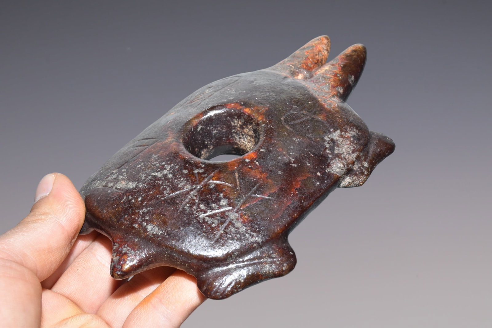 An Exquisite Hemo Jade Turtle - 6