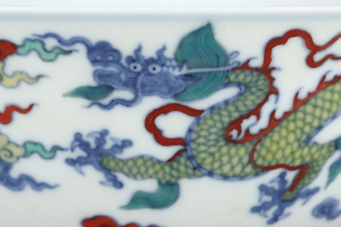 An Exquisite Doucai Dragon Pattern Bowl - 6