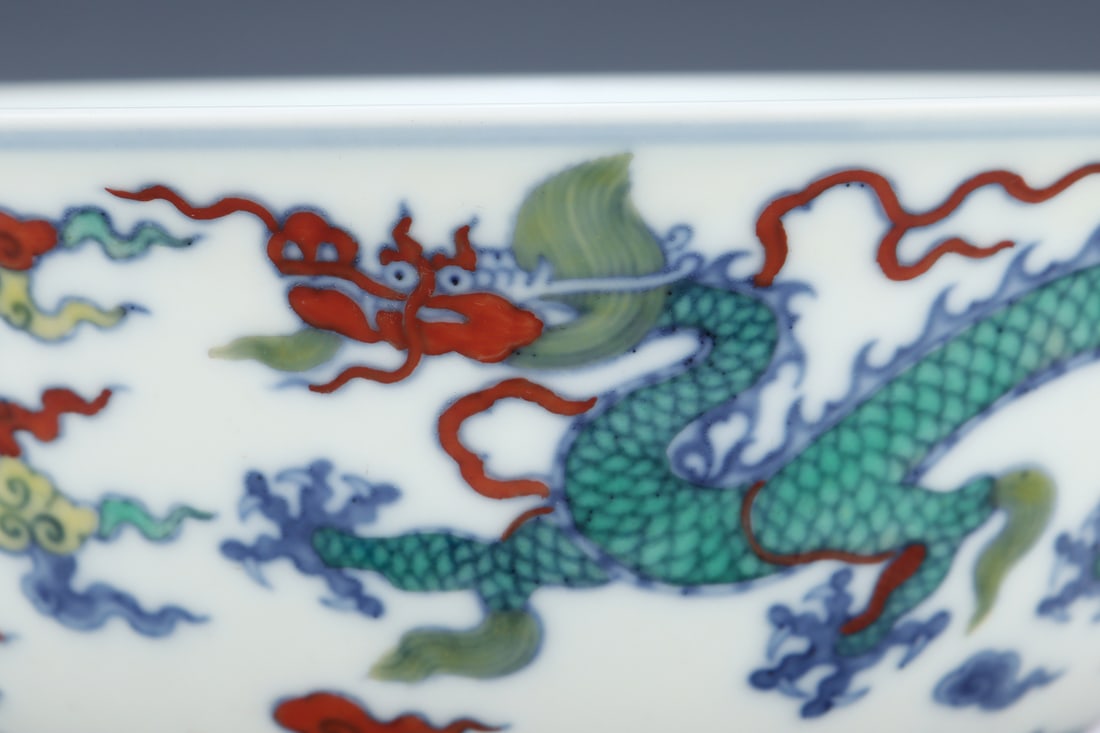 An Exquisite Doucai Dragon Pattern Bowl - 7