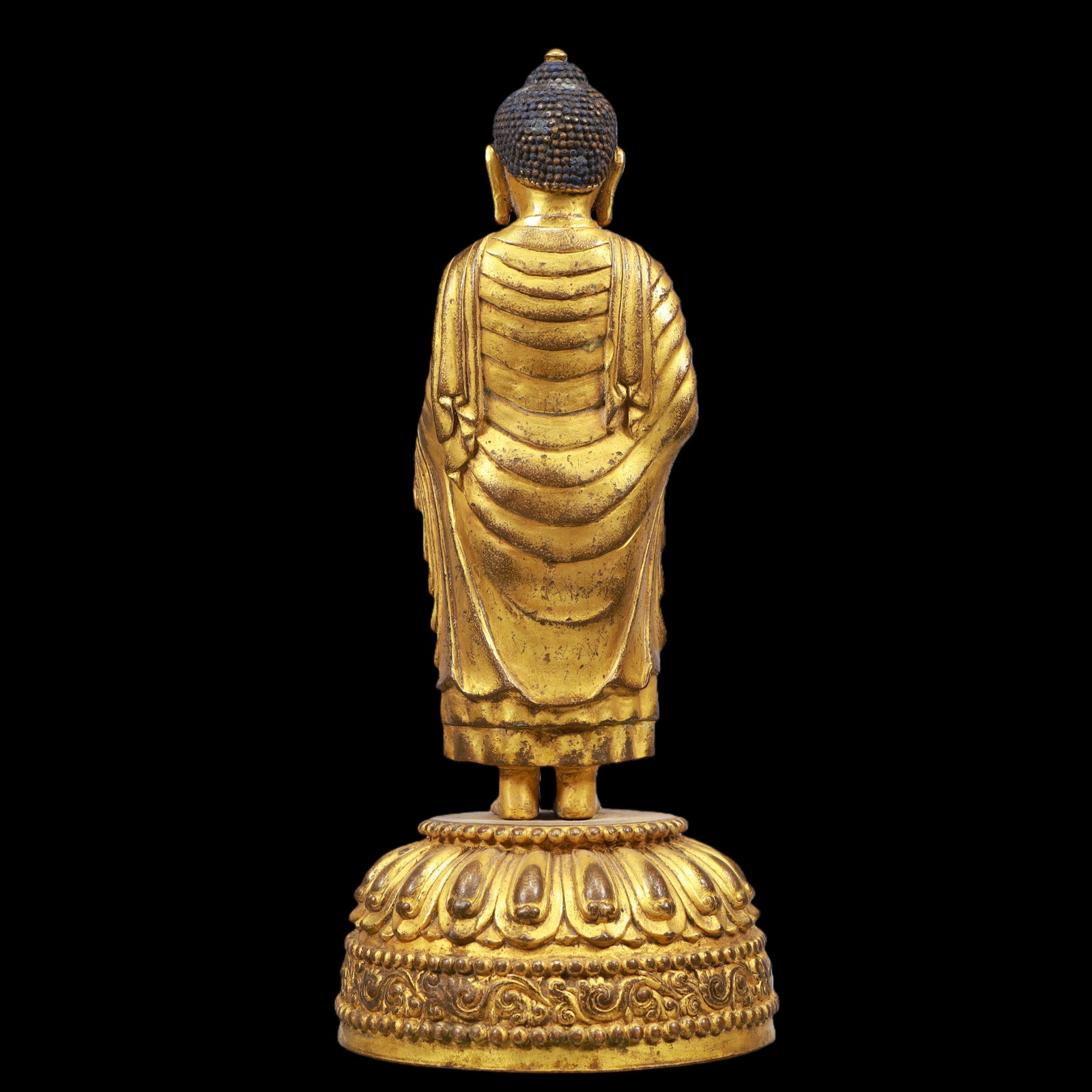A Exquisite Gilt Bronze Statue of Sakyamuni - 8