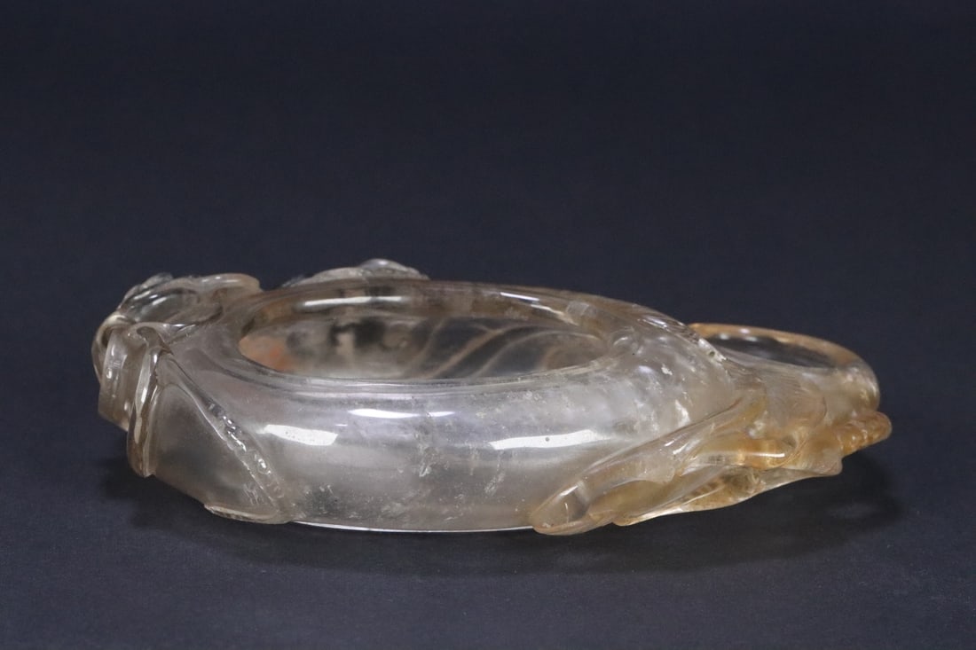 An Exquisite Crystal Crab Pattern Brush Washer - 3