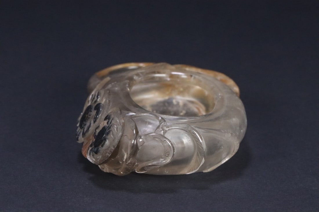 An Exquisite Crystal Crab Pattern Brush Washer - 4