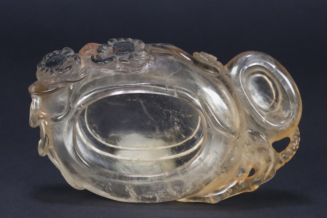 An Exquisite Crystal Crab Pattern Brush Washer - 5
