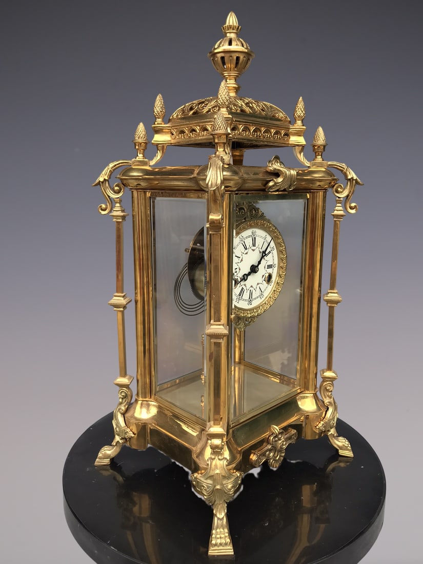 An Exquisite Gilt Bronze Clock - 6