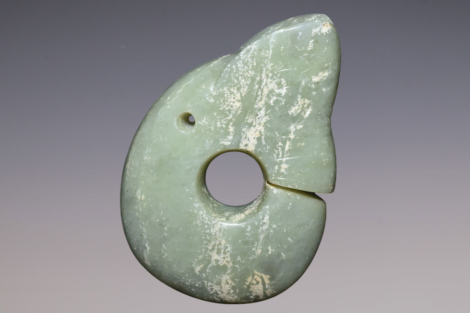 An Exquisite Hemo Jade 'Boar& Dragon' (1 of 6)