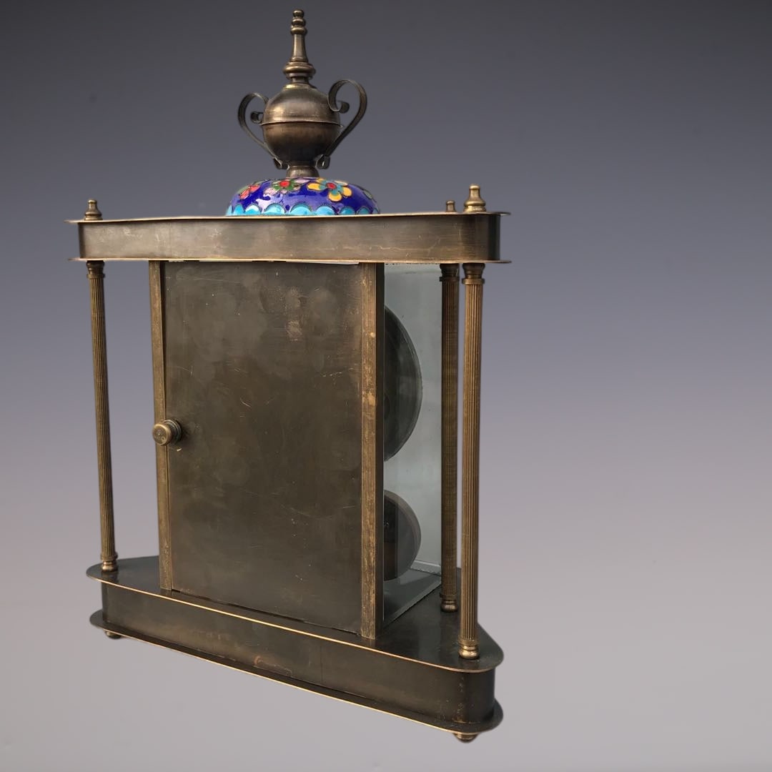 An Exquisite Bronze Lotus Pattern Clock - 5