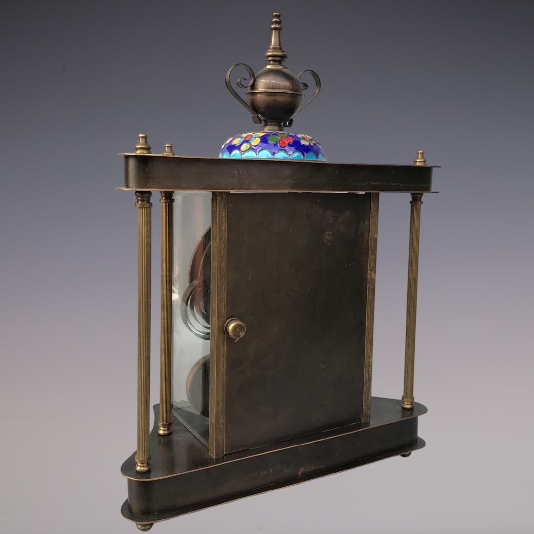 An Exquisite Bronze Lotus Pattern Clock - 6